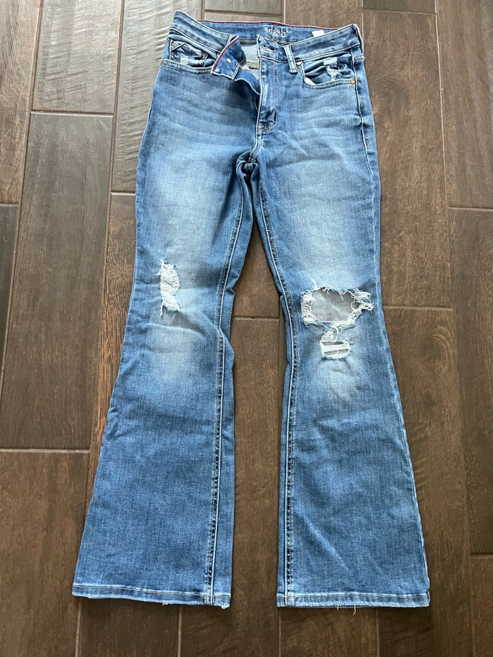 Edgely Distressed Bootcut Jeans